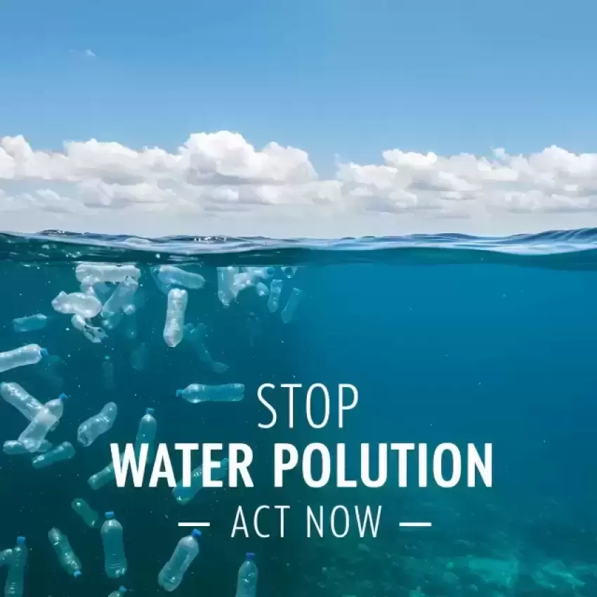 Stop Water Pollution Ocean Awareness PNG