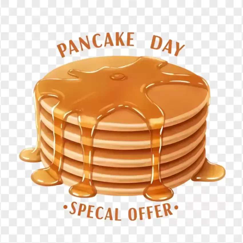 Pancake Day Special Offer with Syrup PNG