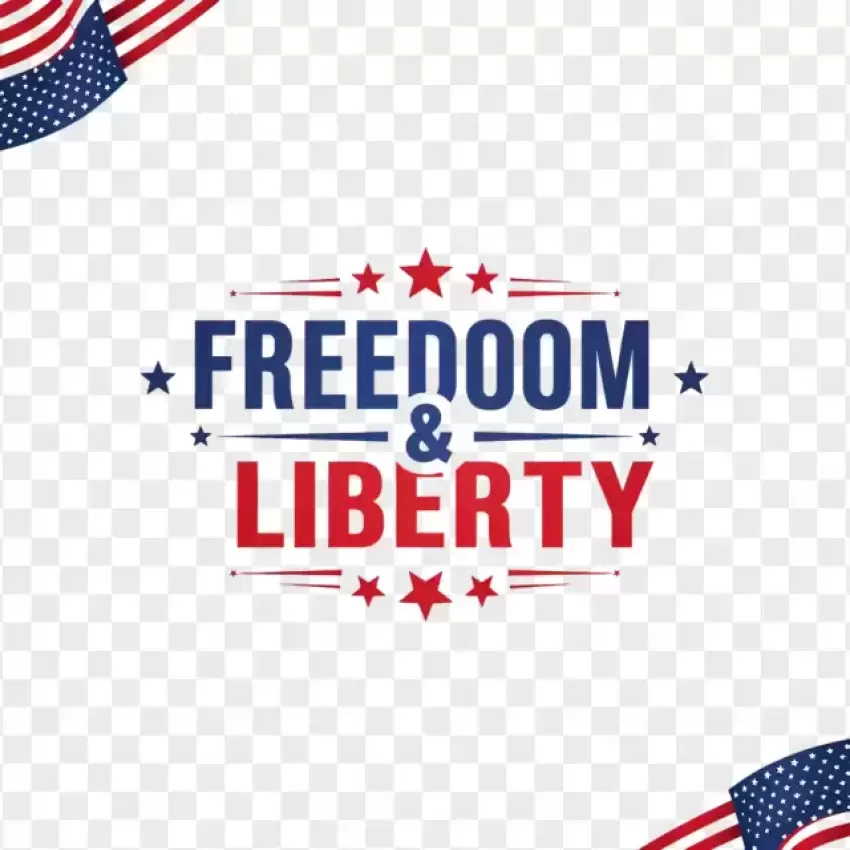 Freedom & Liberty USA Celebration PNG