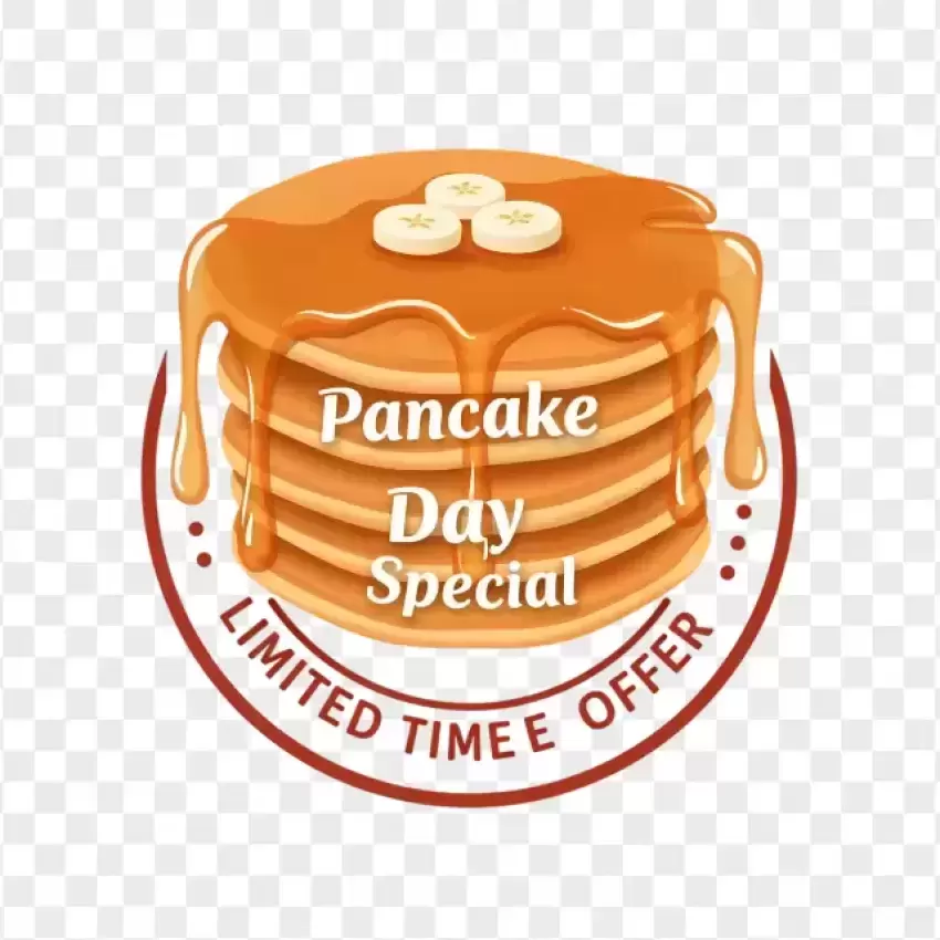 Pancake Day Special Offer with Ribbon PNG