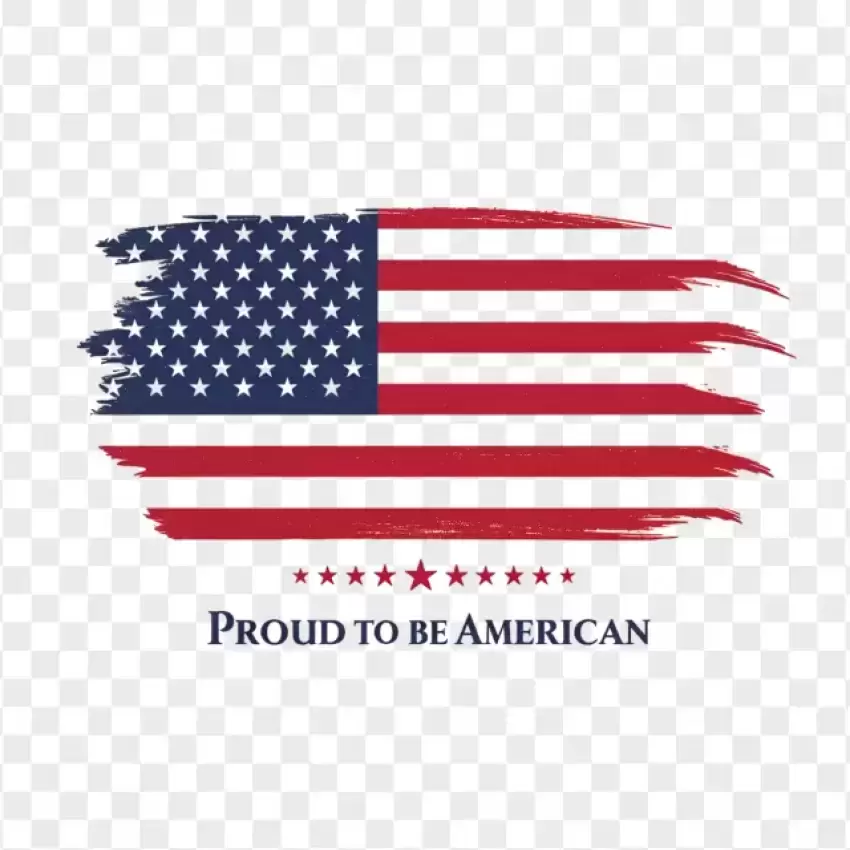 Proud to Be American USA Flag Grunge PNG