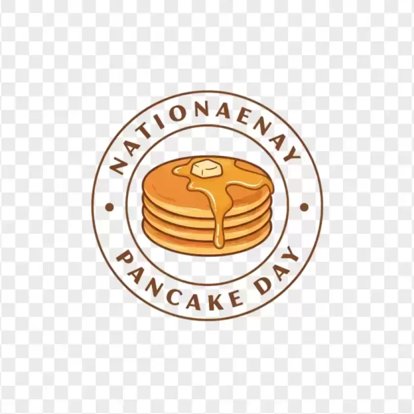 Nationally Celebrated Pancake Badge PNG