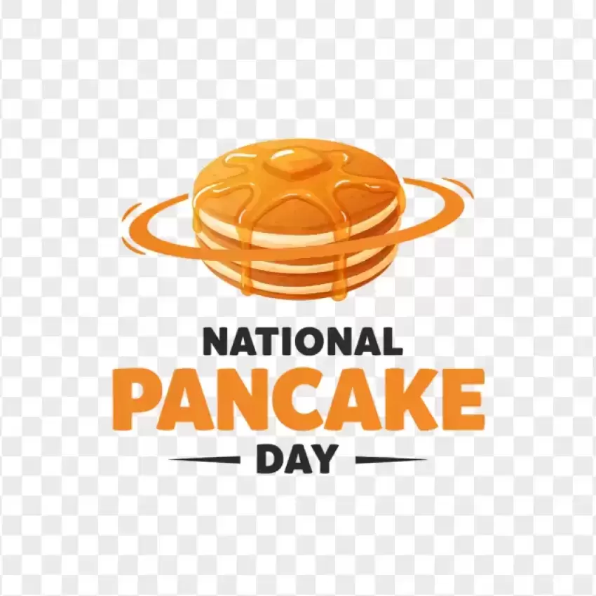 National Pancake Stack with Dripping Syrup PNG