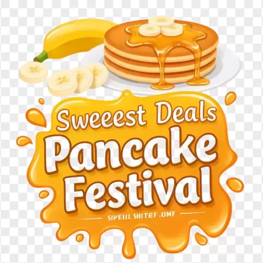 Sweet Deals Pancake Festival Badge PNG