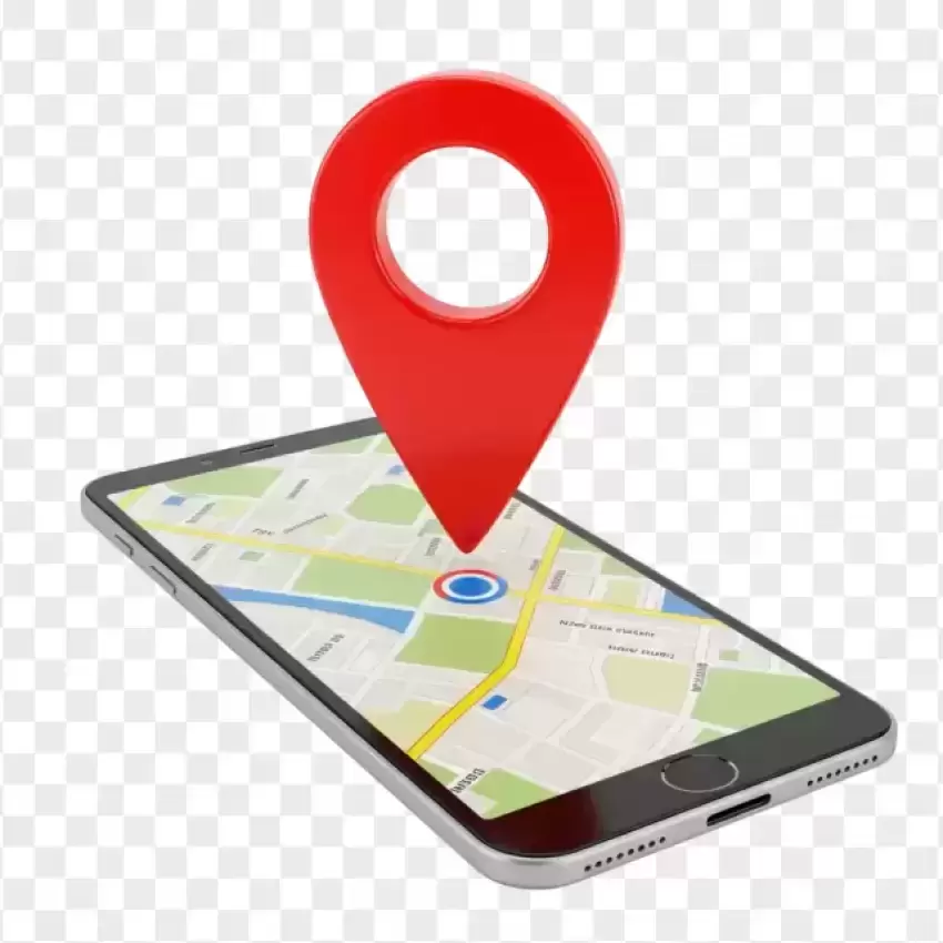 GPS Icon with a Smartphone Screen