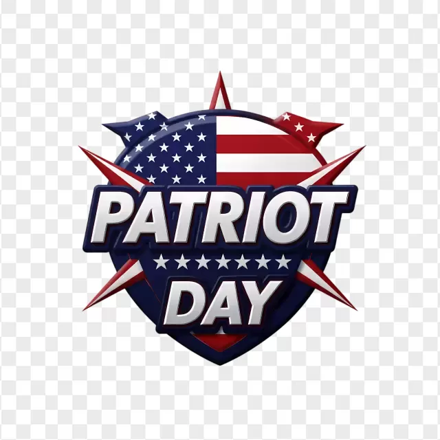 USA Patriot Day Memorial Badge PNG